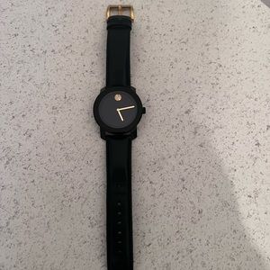 Modavo Bold Women’s Leather Watch with Gold Accents